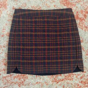 Sezane Tania Skirt, quilted Ivan Burgundy Tartan - Size 4 (36)